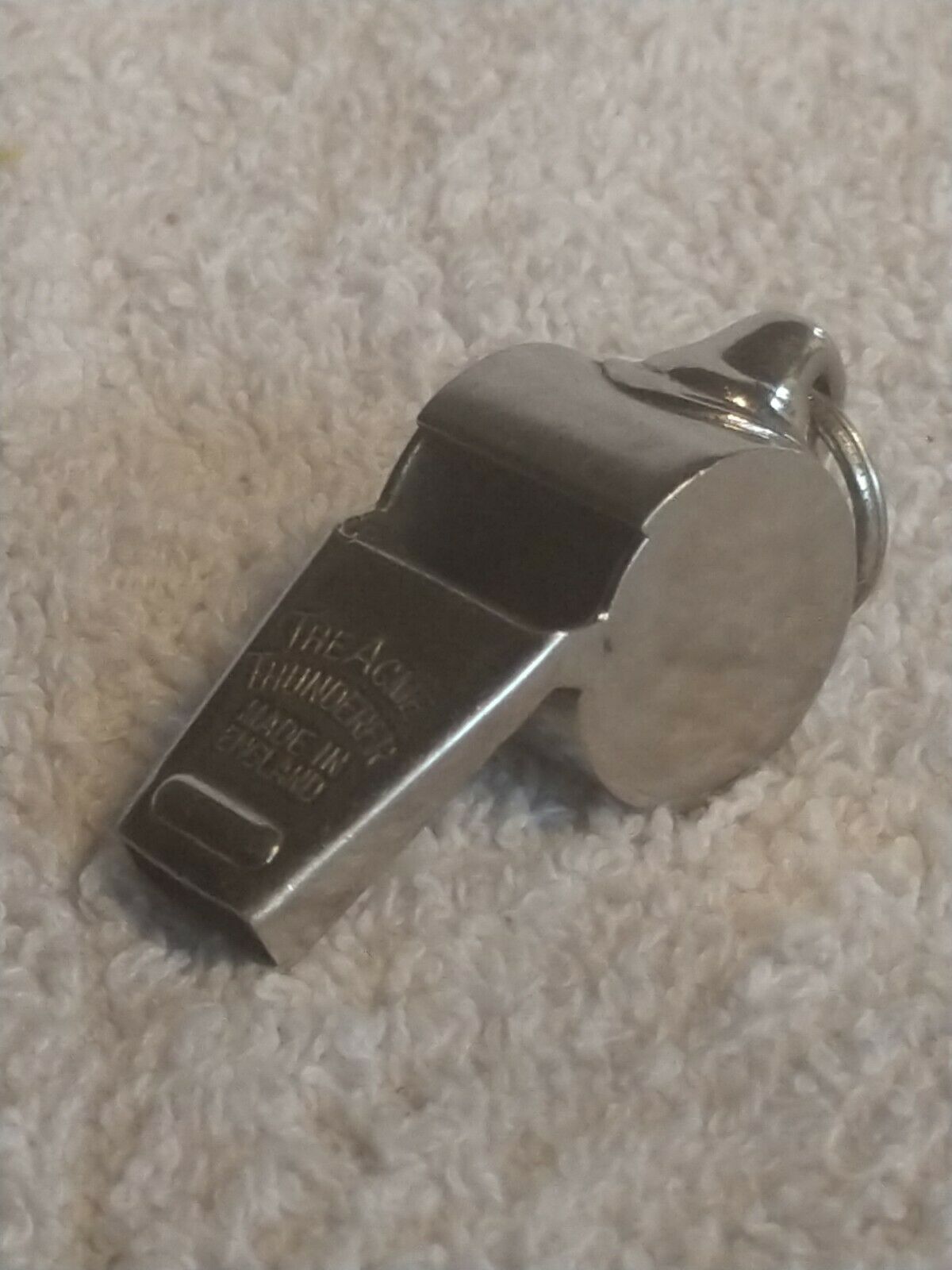 Vintage Chrome Acme Whistle - Made In England - The Thunderer