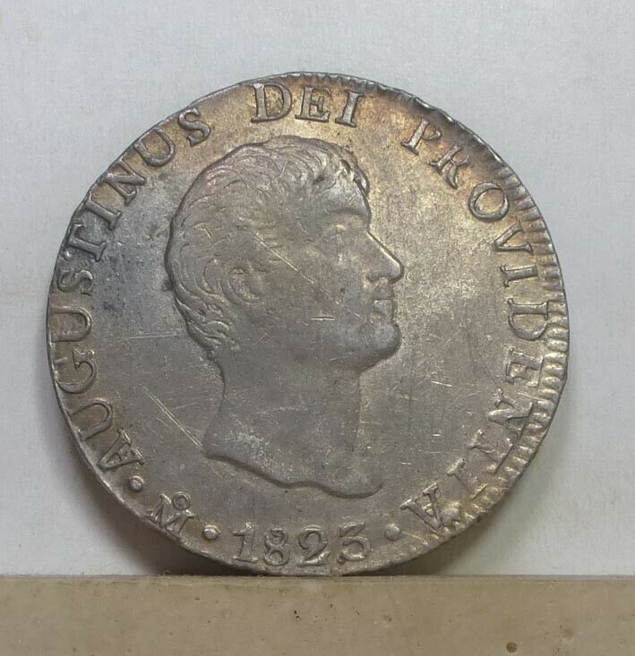 Mexico 8 Reales 1823-jm-mo Extremely Fine No Reserve