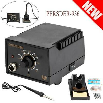 Persder-936esd Smd Electric Soldering Station Solder Iron Welding Kit W/4 Tips