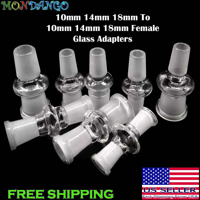 10mm 14mm 18mm Male Female Glass Adapter Joint Slide Bowl Extensions Usa Seller