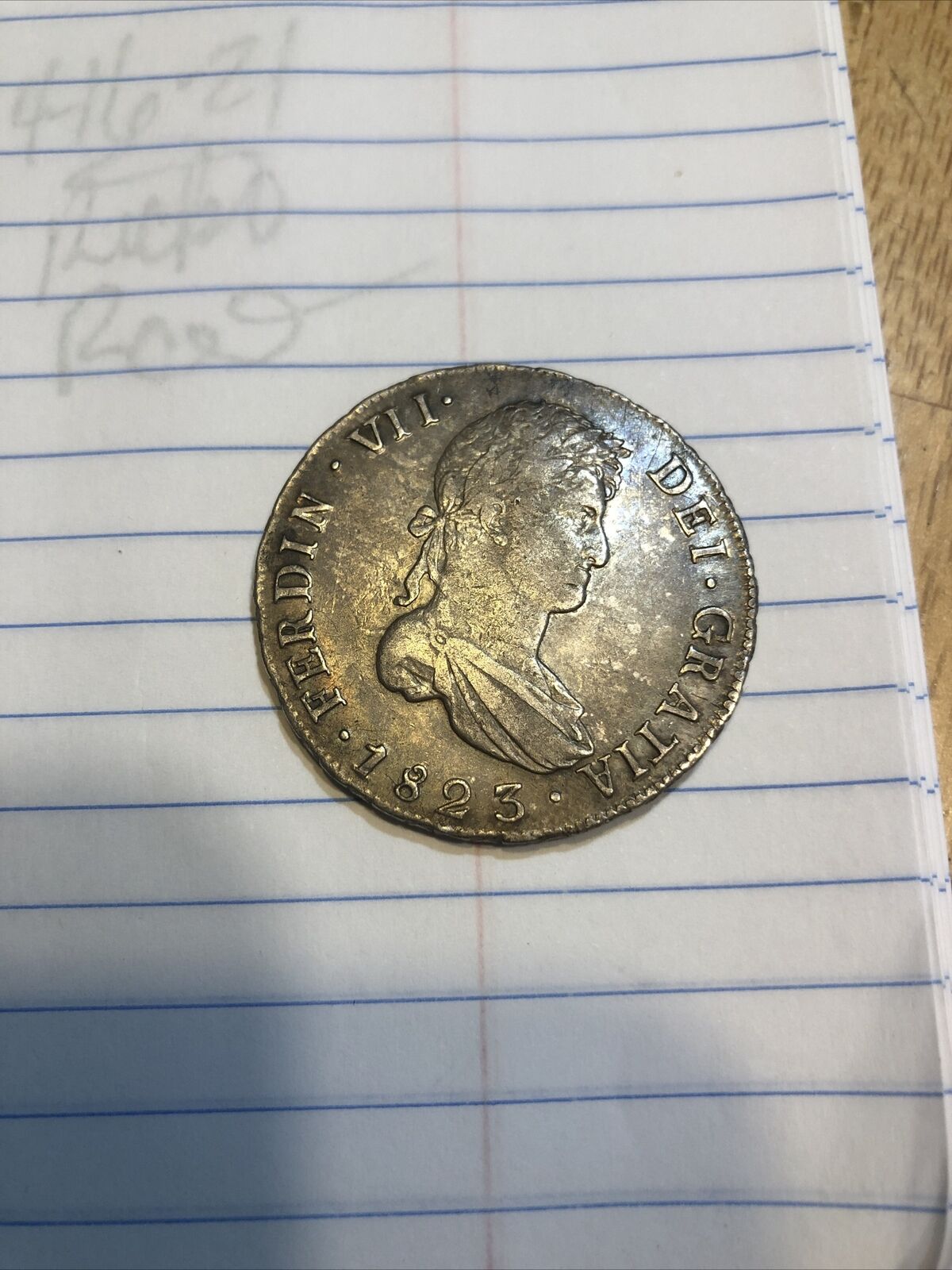 1823 Mexico Spanish Colony Ferdin Vii Coin Ungraded Jkcc 901